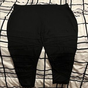 Torrid Black Mesh Lattice Legging